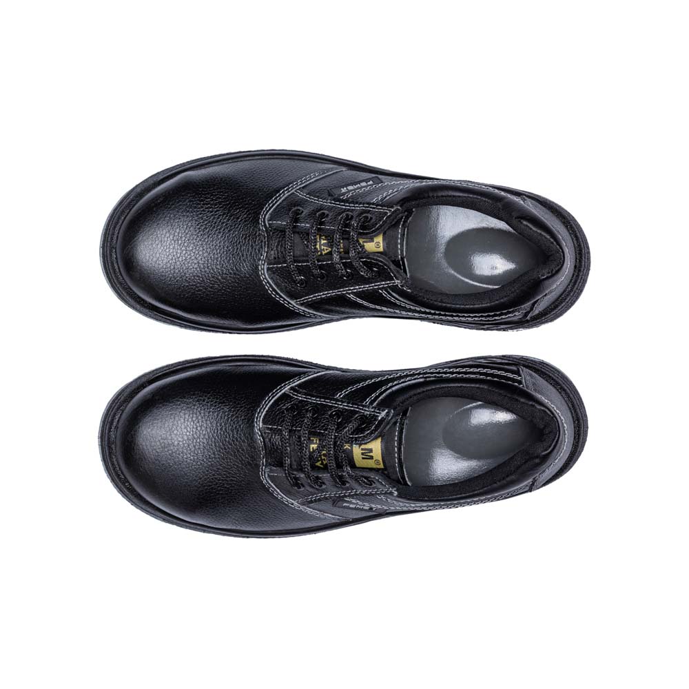 کفش ایمنی آلپ 103 پنجه آهنی زیره طوسی مشکی مردانه