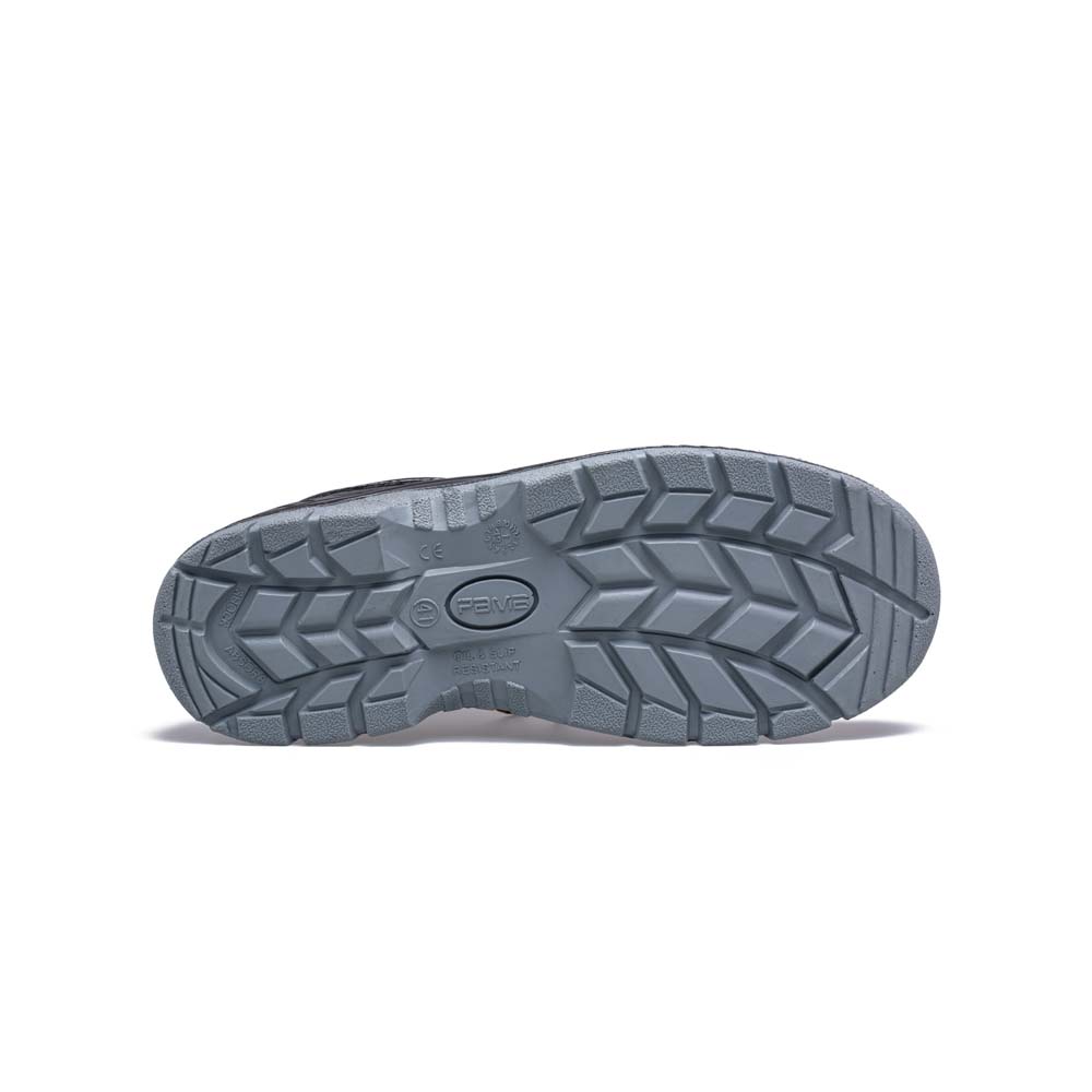 کفش ایمنی آلپ 103 پنجه آهنی زیره طوسی مشکی مردانه