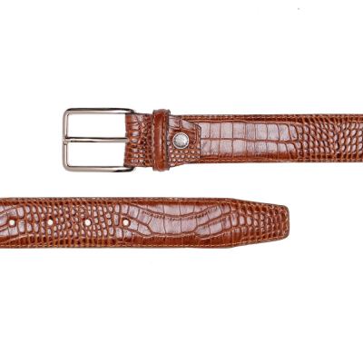 کمربند کروکو دو رو چرم ZK001 مردانه