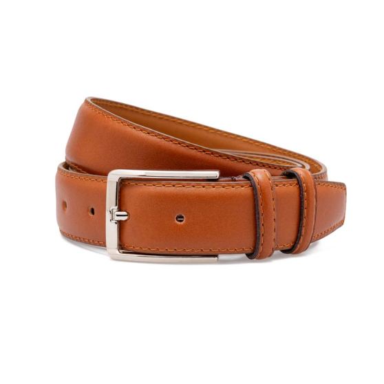 کمربند ساده دو رو چرم ZS001 مردانه