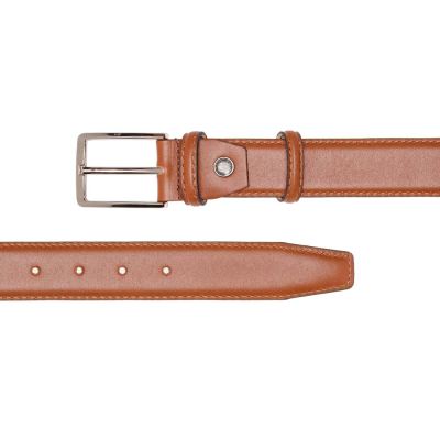 کمربند ساده دو رو چرم ZS001 مردانه