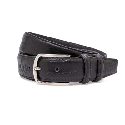 کمربند کروکو دو رو چرم ZK001 مردانه