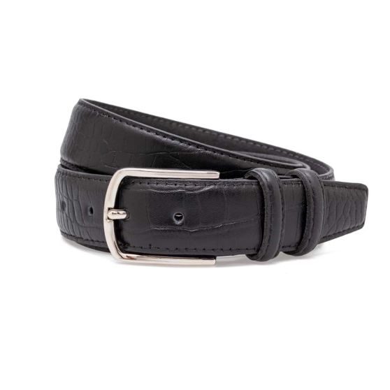 کمربند کروکو دو رو چرم ZK001 مردانه