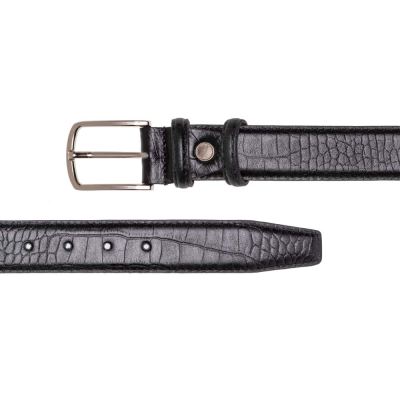 کمربند کروکو دو رو چرم ZK001 مردانه