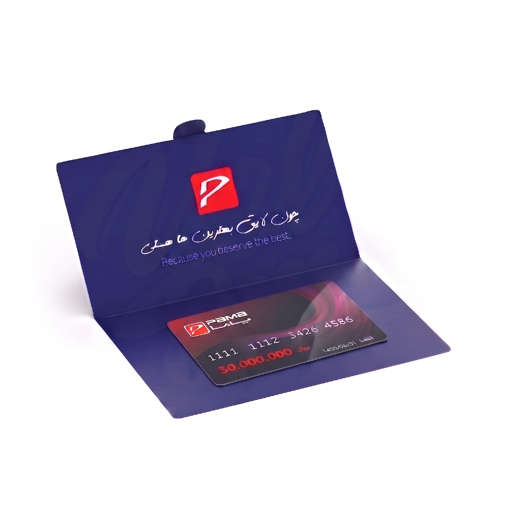 کارت هدیه با ارزش 5 میلیون تومان